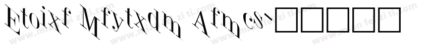 Jumble Regular Versi字体转换